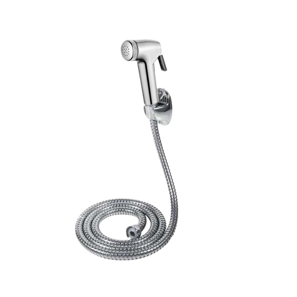 1 Set of Handheld Portable Toilet Shattaf Gynecological Washing Sprayer Bathroom Shower Head Nozzle for Toilet Bidet Electroplate Sprayer
