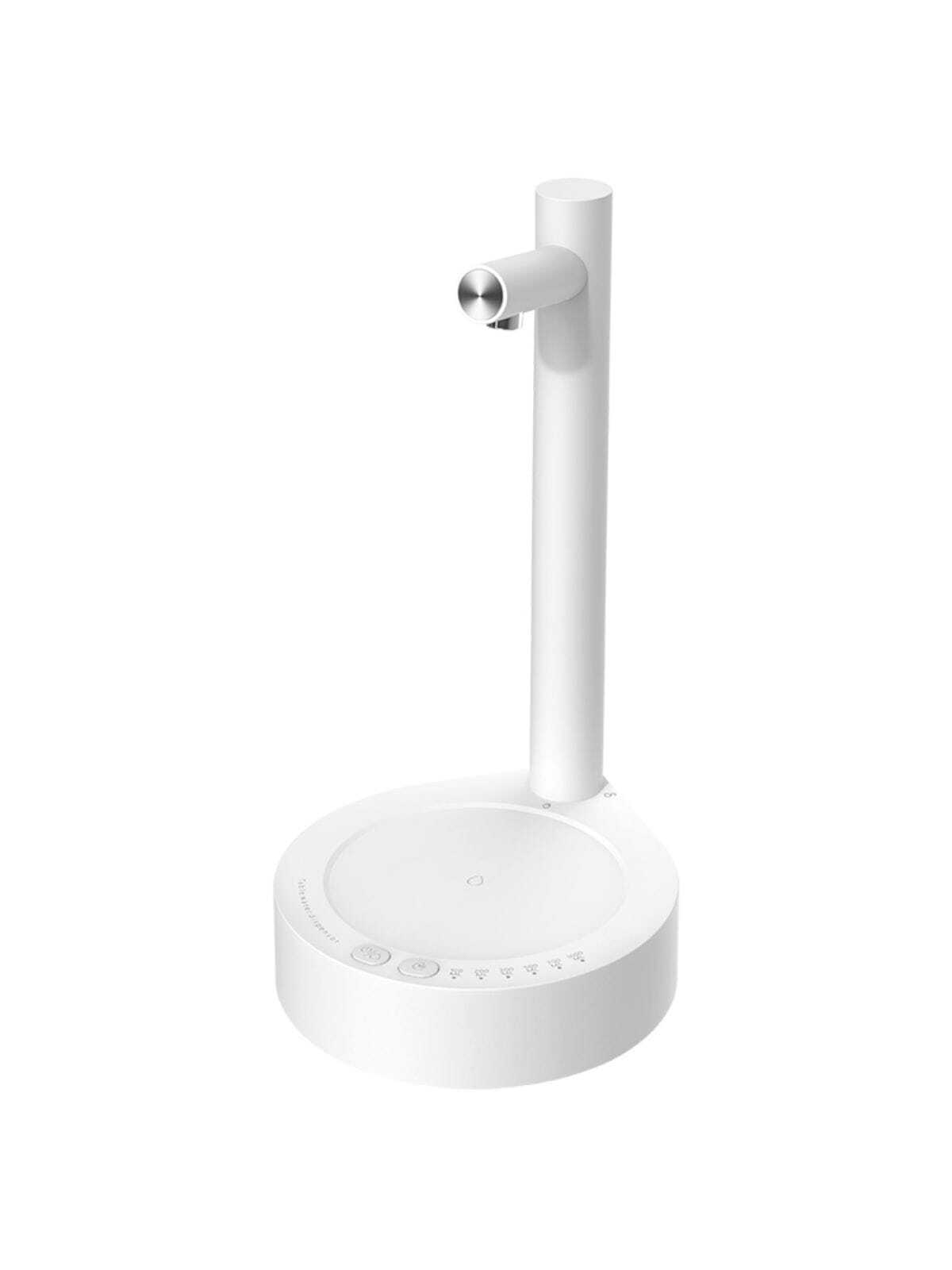 1pc White Desktop Smart Water Bottle Dispenser Pump, Usb Rechargeable Automatic Drinking Water Pump, Suitable For 5 Gallon (approx. 15.7 Liters) And Universal Water Bottles, 6 Flow Rates & 7 Dispensing Modes, Portable Electric Drinking Water