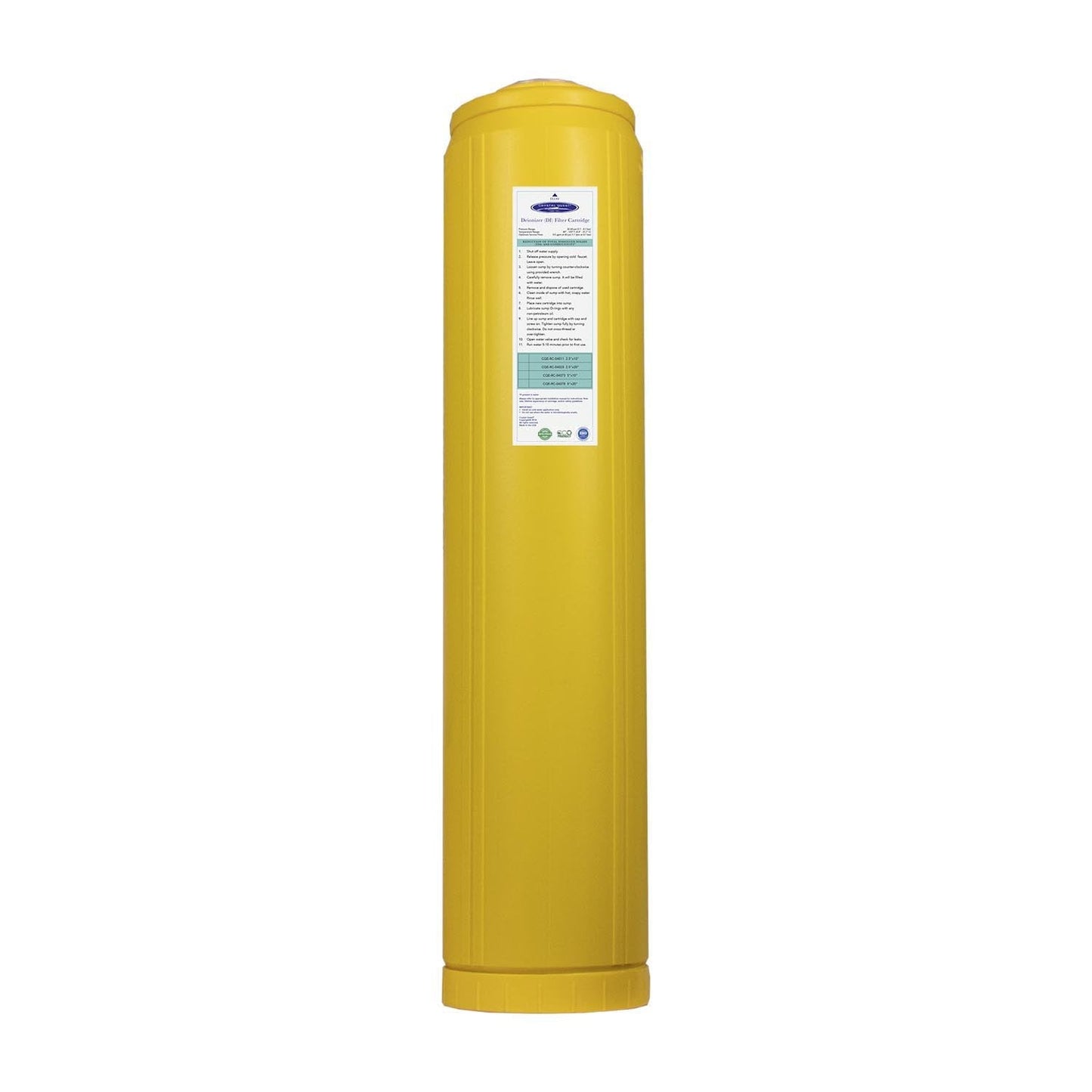 Demineralizer Filter Cartridge
