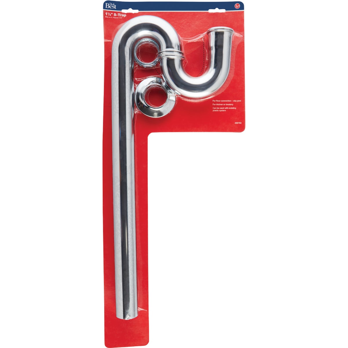 Do it 1-1/2 In. x 20-1/2 In. Polished Chrome Plated S-Trap