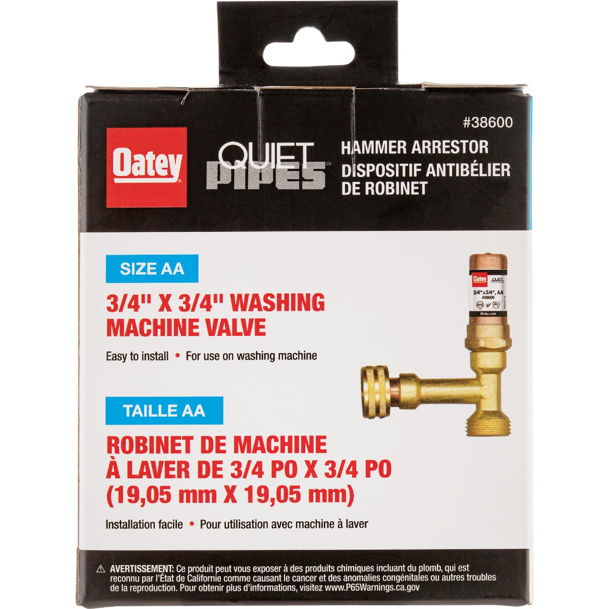 Oatey Quiet Pipes 3/4 In. x 3/4 In. Copper Water Hammer Arrestor