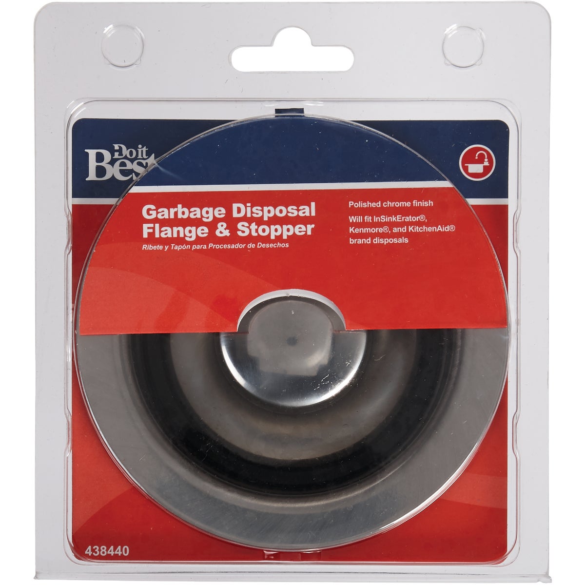 Do it Polished Chrome Brass Disposer Flange and Stopper