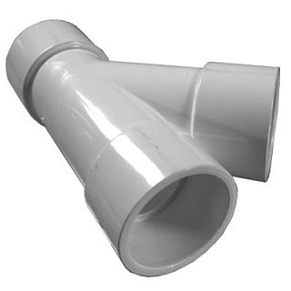 Schedule 40 PVC Wye Fittings, 2" Slip Ends