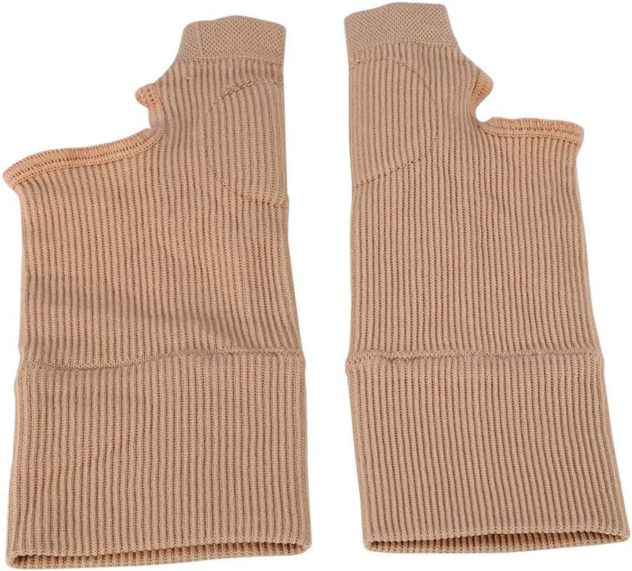 Thumb Wrist Compression Gloves, 1 Pair Thumb Hand Wrist Support Therapy Gloves Gel Silicone Filled Arthritis Joint Sprains Comp