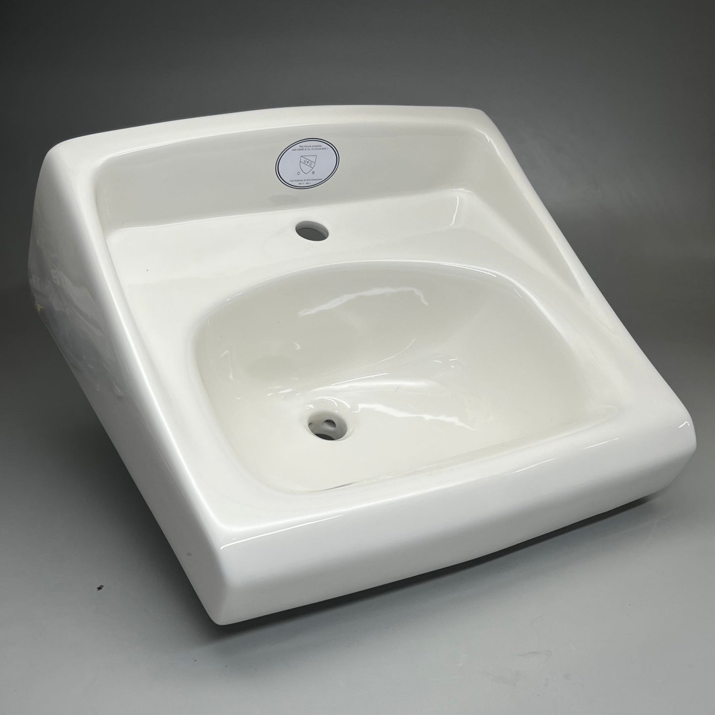 SLOAN Vitreous China Wall-Mounted Backsplash Lavatory Sink White SS3103