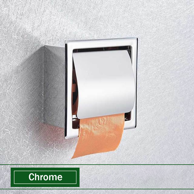 chrome wall mounted bathroom tissue rack