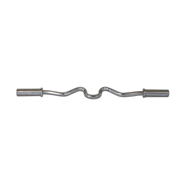 York Barbell 4' International Chrome Super Curl Bar