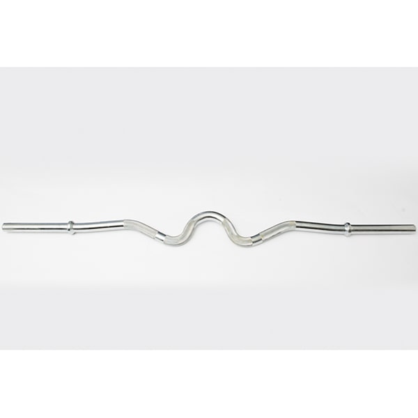 York Barbell Chrome Super Curl Bar w/ Fixed Inner Collars