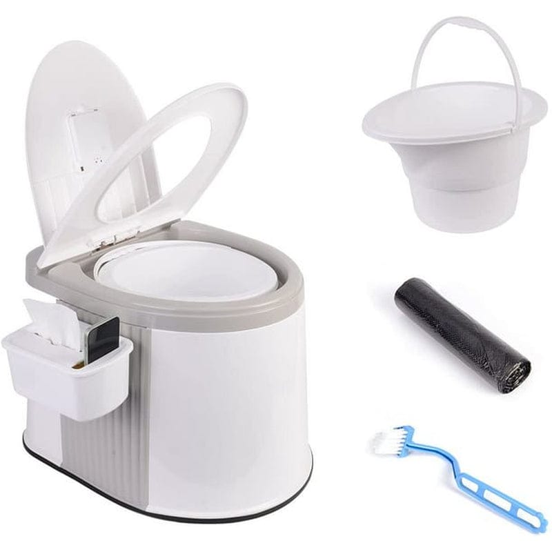 AEDILYS Portable Indoor & Outdoor Travel Toilet, 5.3 Gallon