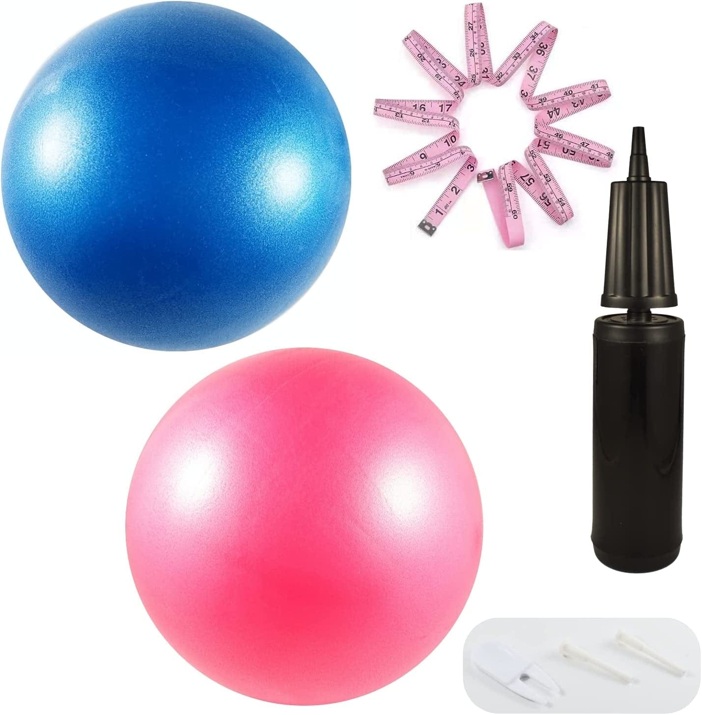 BATDIYOW 2 Exercise Balls Kit with Hand Pump Mini Fitness Yoga Ball 8 Inch for Yoga Pilates Body Balance