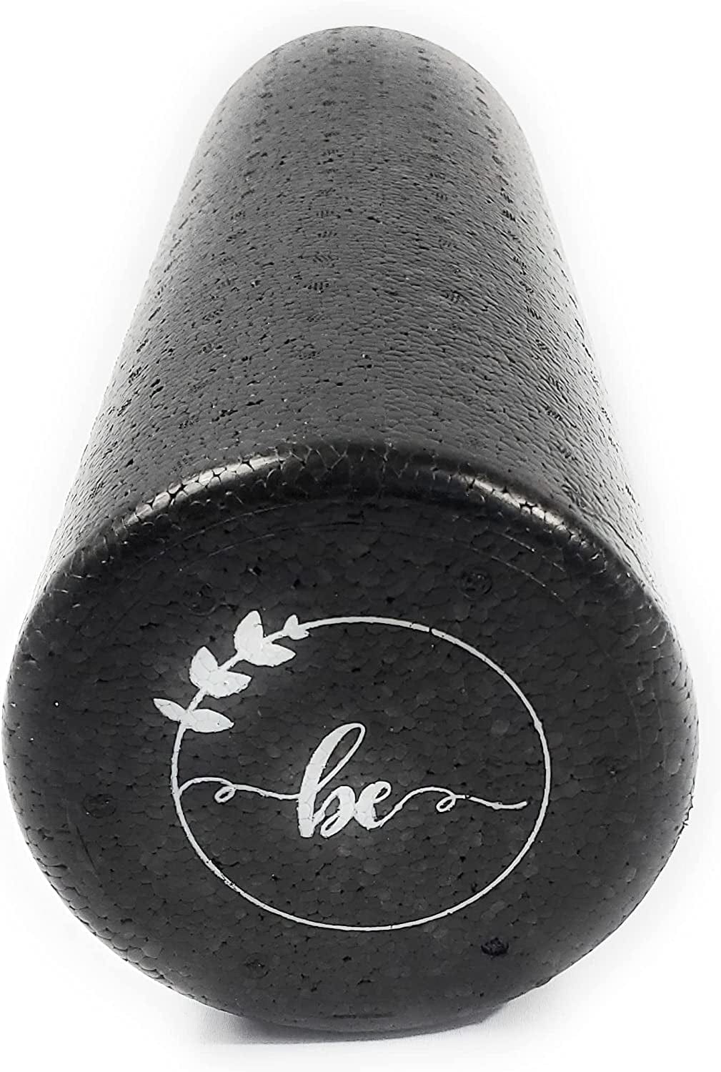 BE High Density Muscle Foam Roller for Fitness and Exercise 18 Inches Black