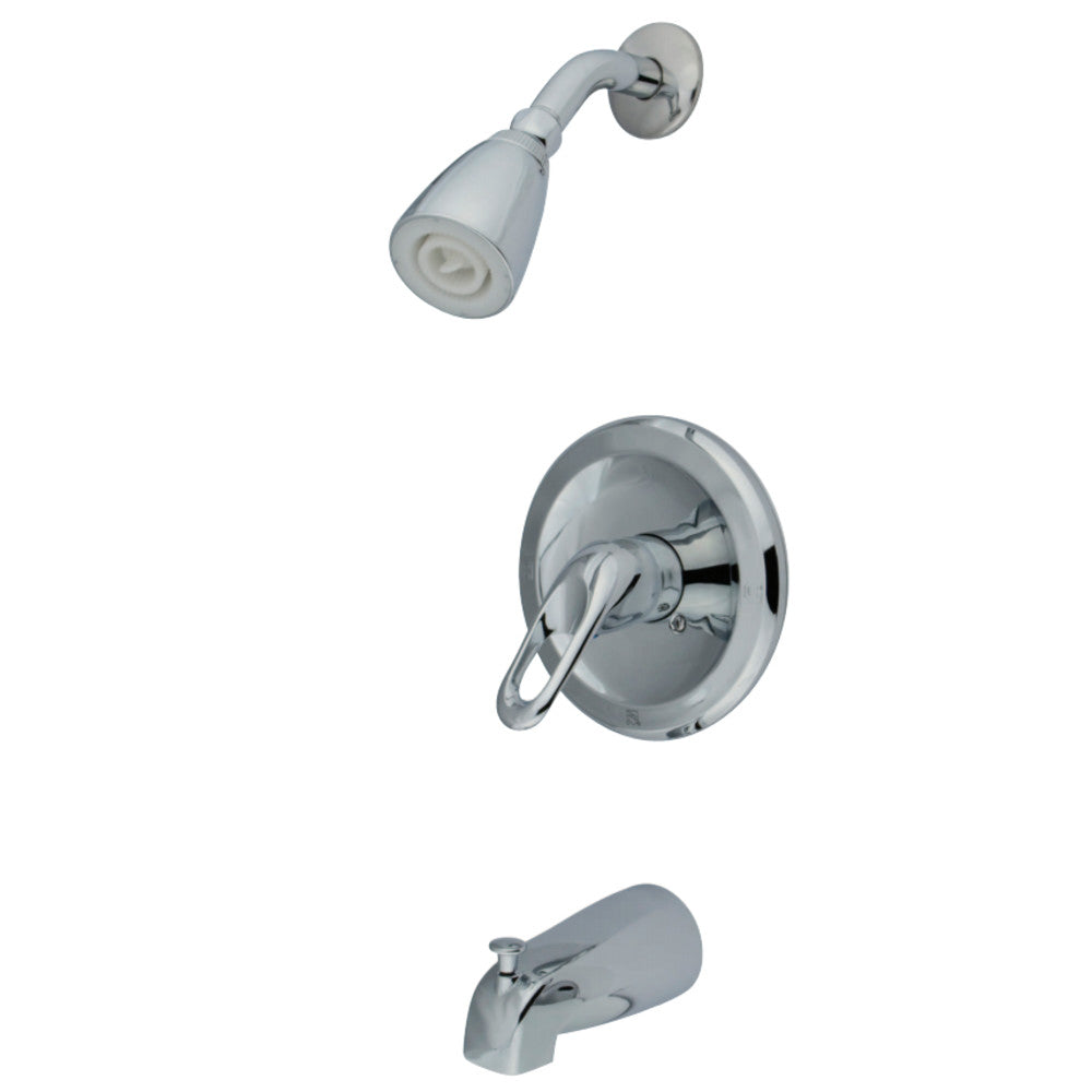 Tub & Shower Trim W/ Single Function Shower Head, Metal Lever Handle & Valve