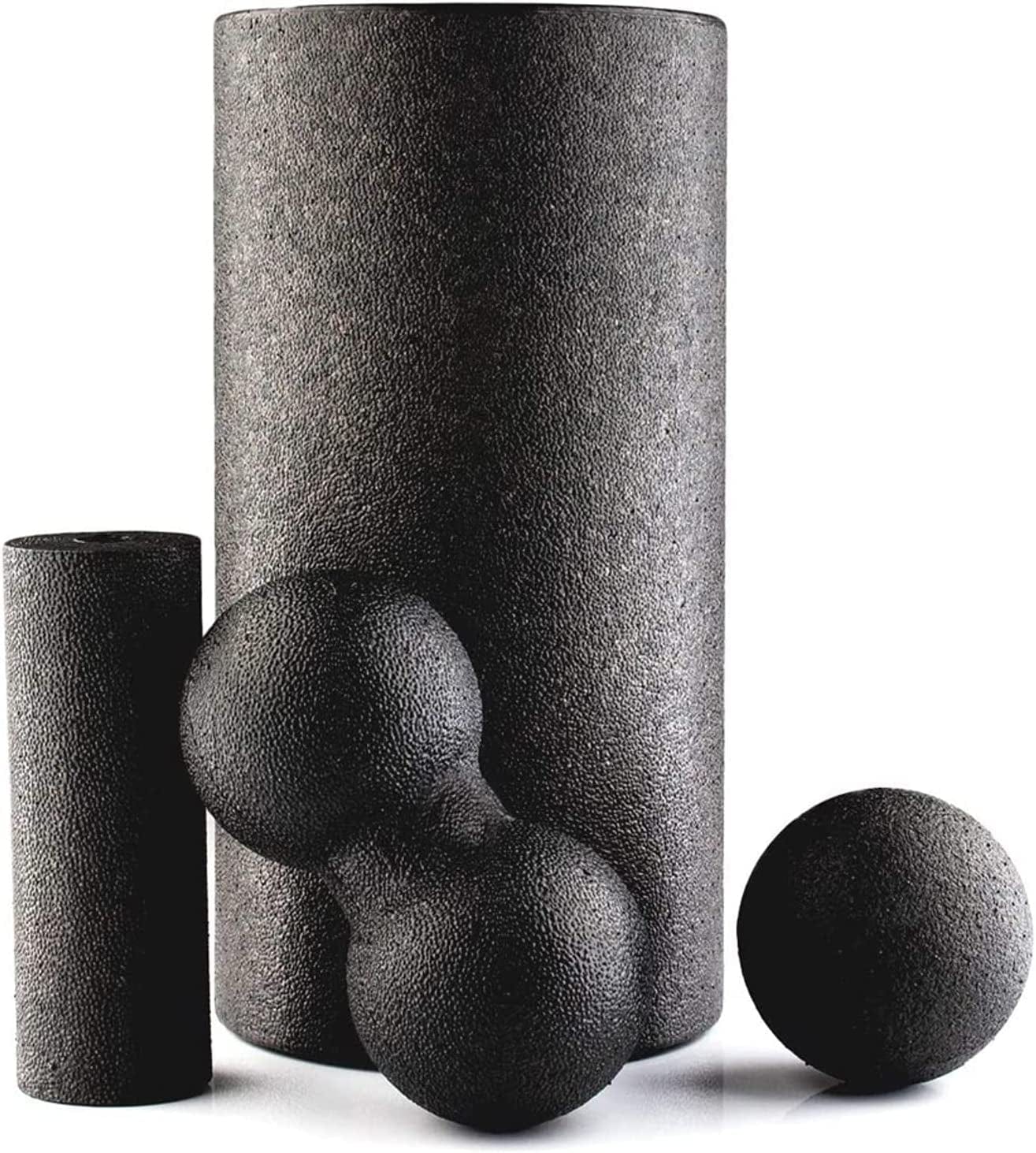 BIGTREE 4 in 1 High Density Foam Roller Set for Leg Back Neck Pain and Muscle Exercise Roller for Physical Therapy Core Pain Relief Deep Massage