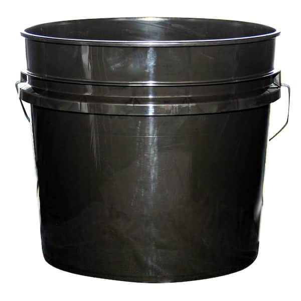 3.5 Gallon Paint Bucket Heavy Duty, Black 10-Pack
