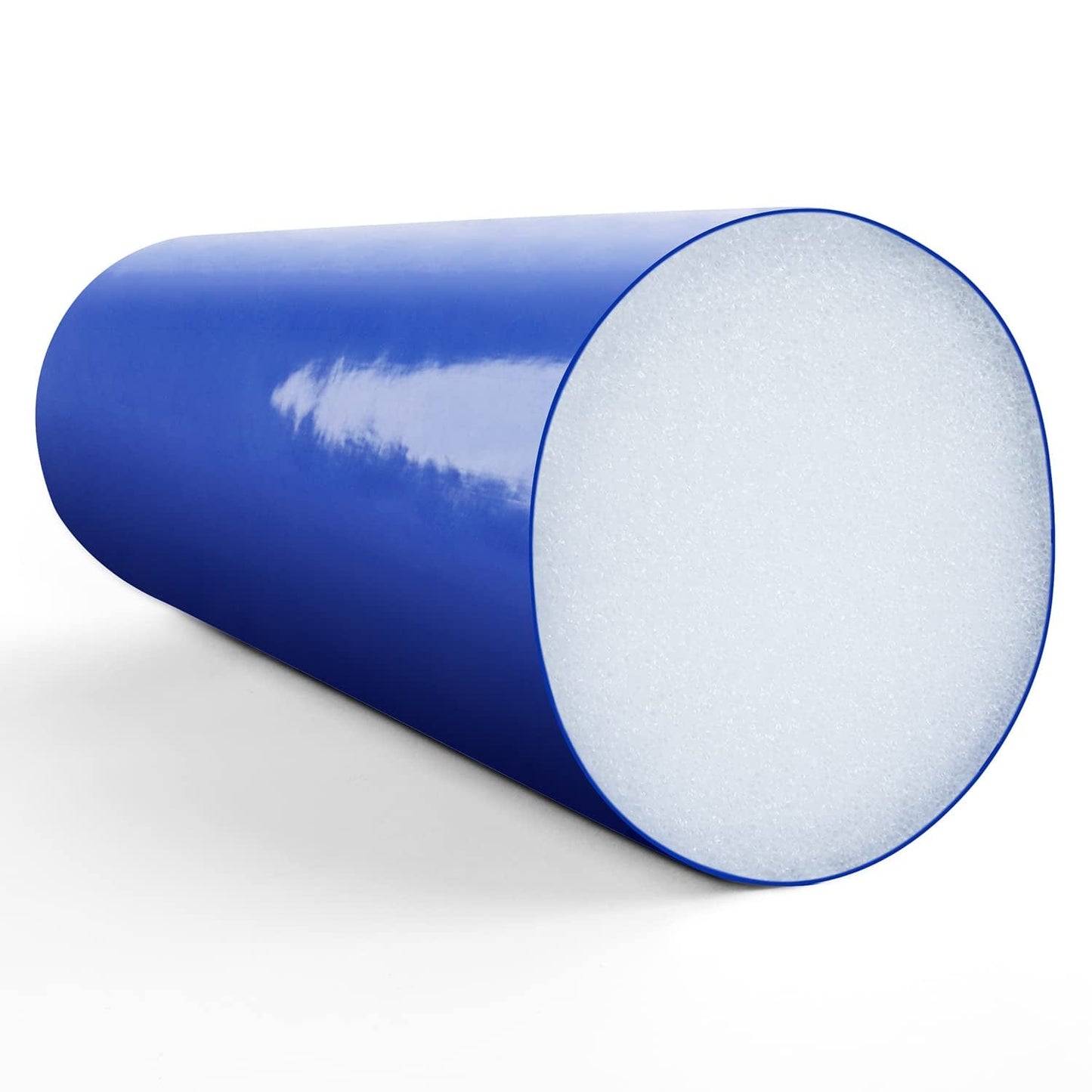 Cando Premium Tufcoat Blue Coated Half-Round Foam Rollers for Muscle Restoration, Massage Therapy, Rehabilitation, Sport Recovery and Physical Therapy for Home, Clinic and Gym