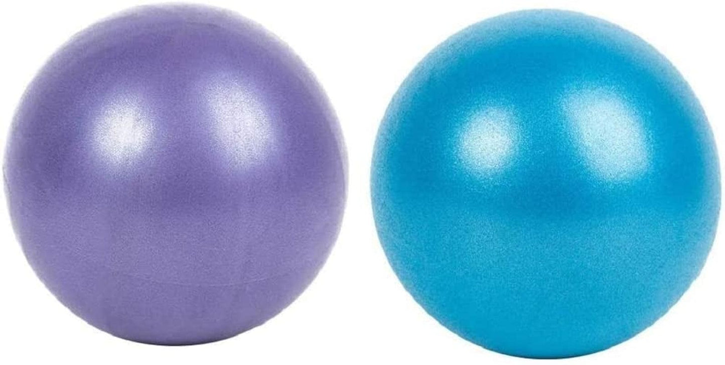 CARDALLTRY Mini Exercise Ball 9Inch Samll Bender Ball for Stability Barre Pilates Yoga Core Training and Physical Therapy Exercise Equipment for Back Inner Thigh and Balanced Body (2 Pack)