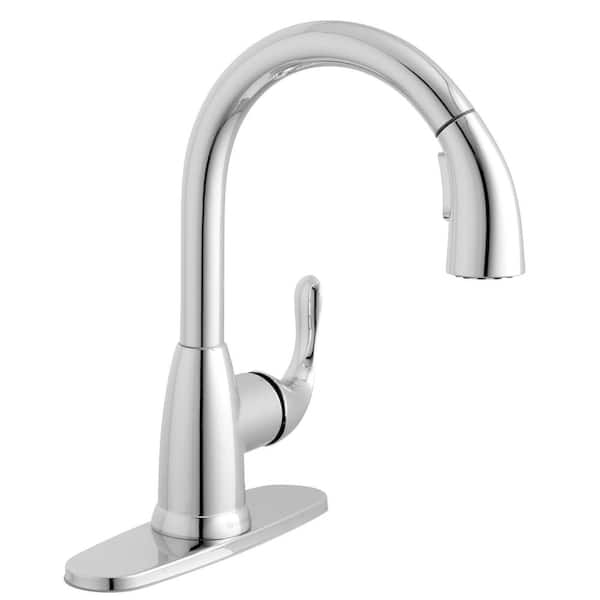 Kitchen Pull Down Sprayer Faucet Swivel Spout, Chrome