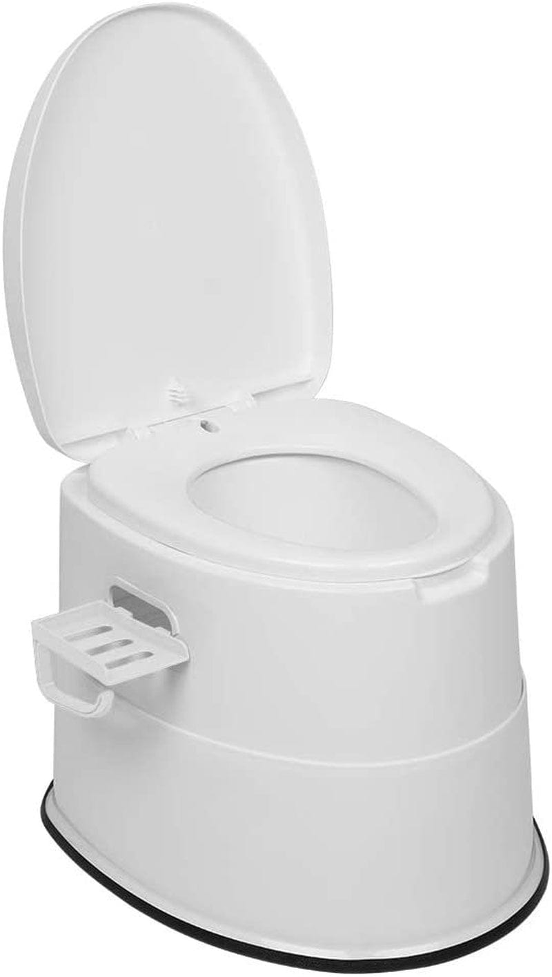 Clearance! Portable Travel Toilet, Adult RV Potty W/Non-Slip Mat, Paper Holder & Detachable Inner Bucket, for Camping, Boating, Hiking, Tripping