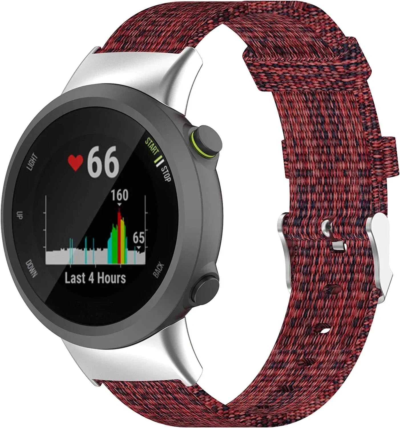 Compatible with Garmin Forerunner 45, Forerunner 45S Watch Bands Women Men, Nylon Replacement Band Accessory Straps Wristbands Bracelet Fit for Garmin Swim 2, Forerunner 45, Forerunner 45S