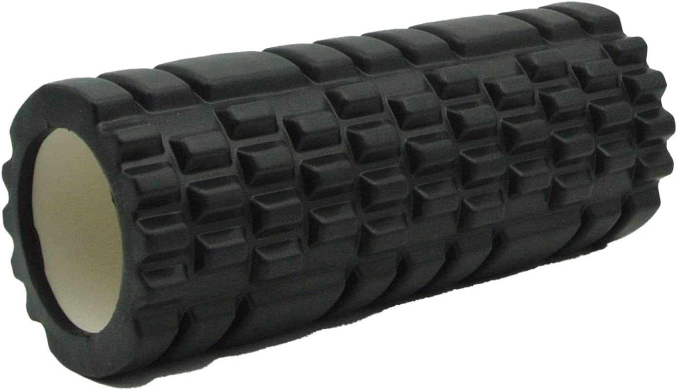 Fitgear High Density EVA Foam Roller Deep Tissue Muscle Roller - Green - Yoga, Stretching, Massage - Lime Green