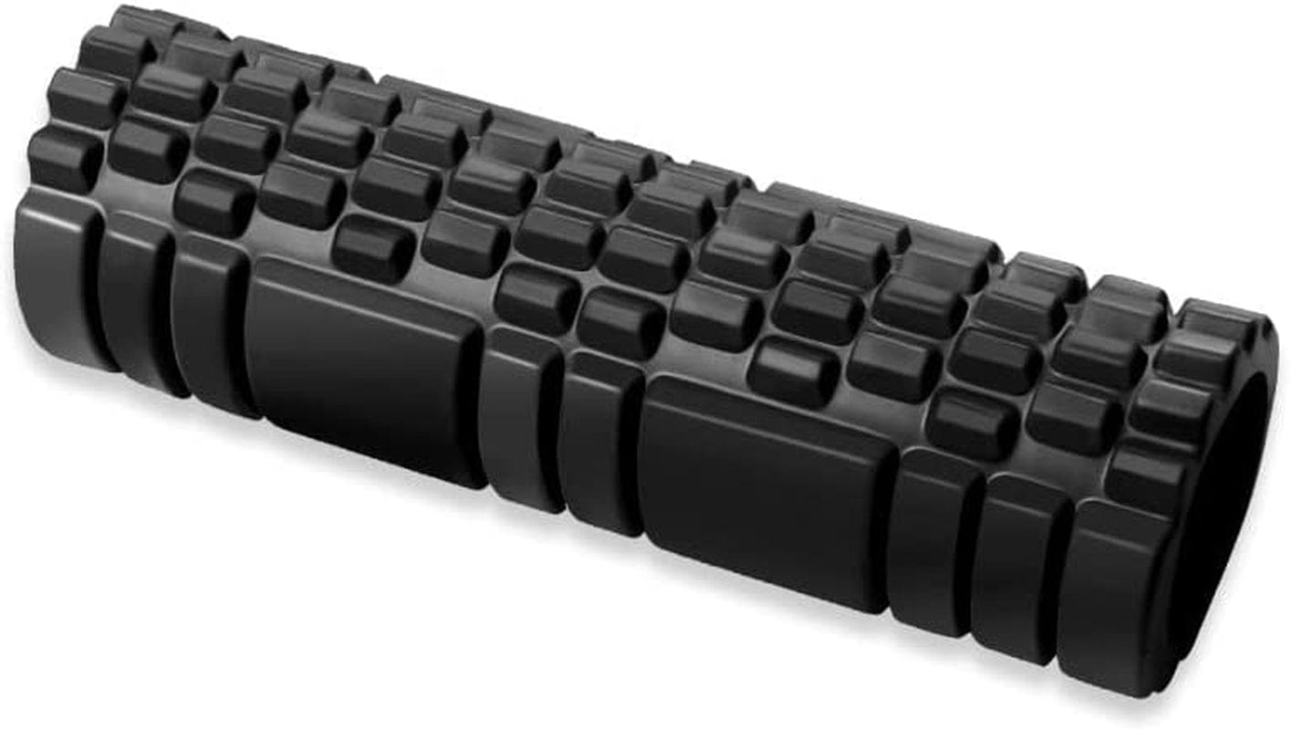 Foam Roller,Iekeodi Trigger Point Exercise Roller, High Density Muscle Roller , Myofascial Release, Deep Tissue Trigger Muscles Roller Set for Pain Relief Massage,Exercise, Yoga,Pilates,Black