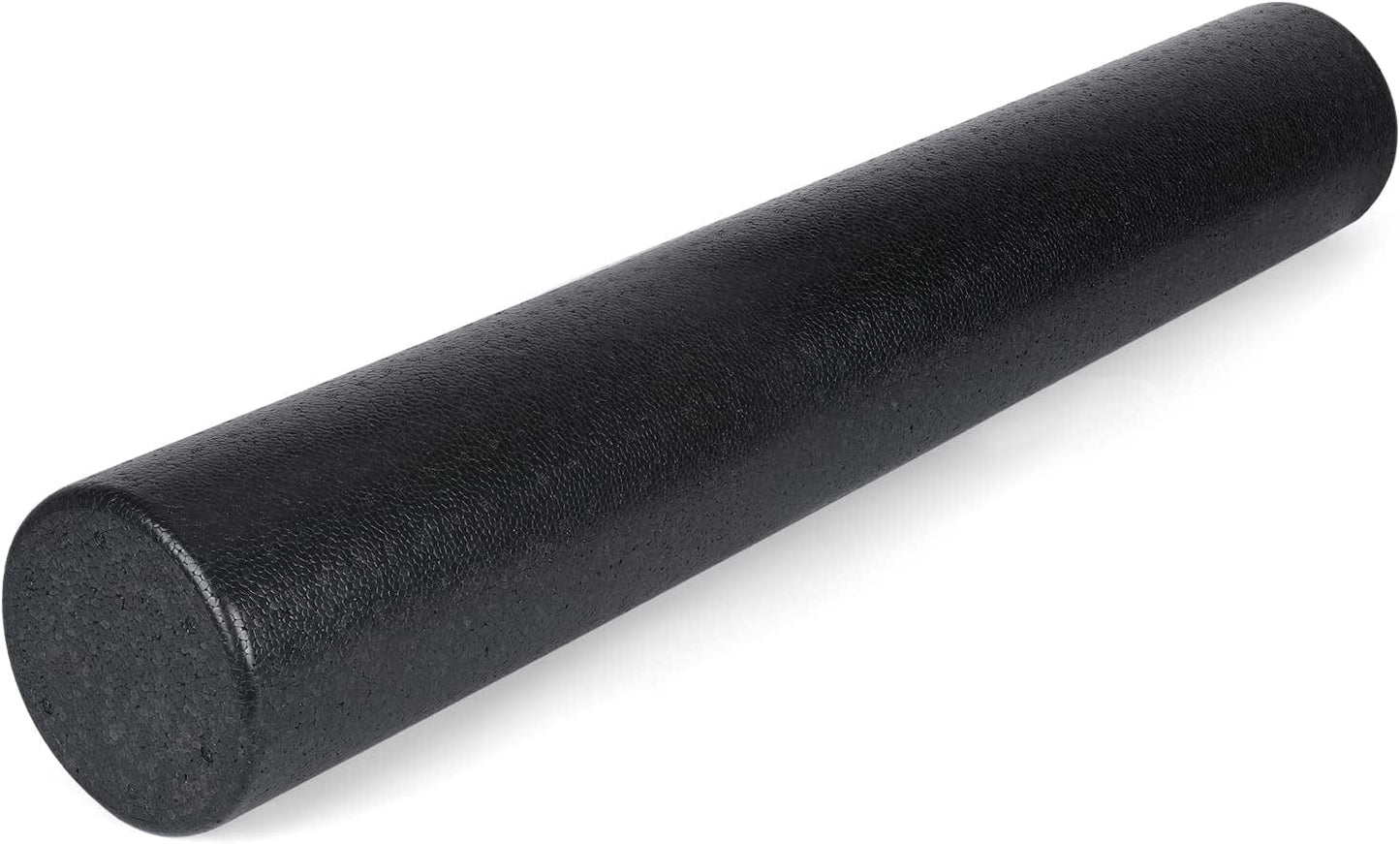 Foam Rollers - High-Density Speckled round Foam Roller for Exercise, Massage, Muscle Recovery (18 Inch, Black)