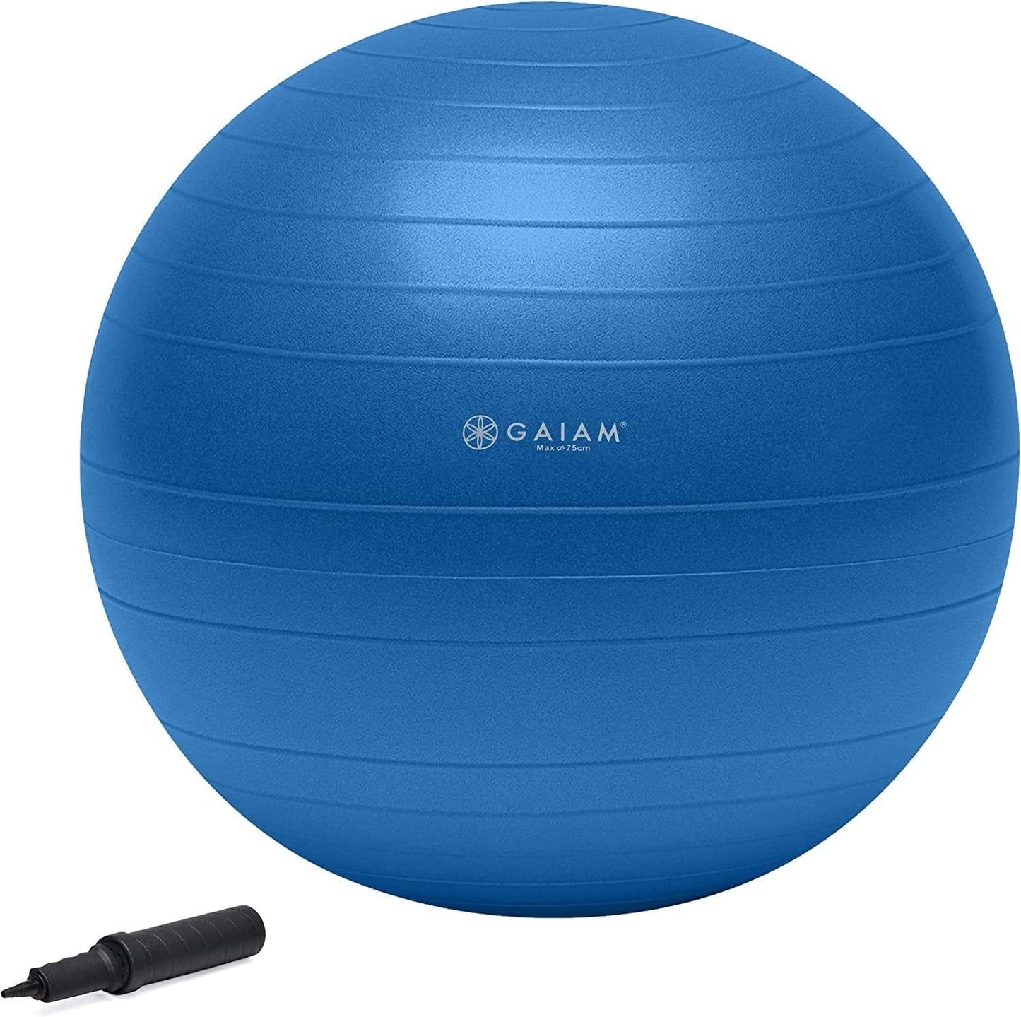 Gaiam Total Body Balance Ball Kit - Includes Anti-Burst Stability Exercise Yoga Ball, Air Pump, Workout Program