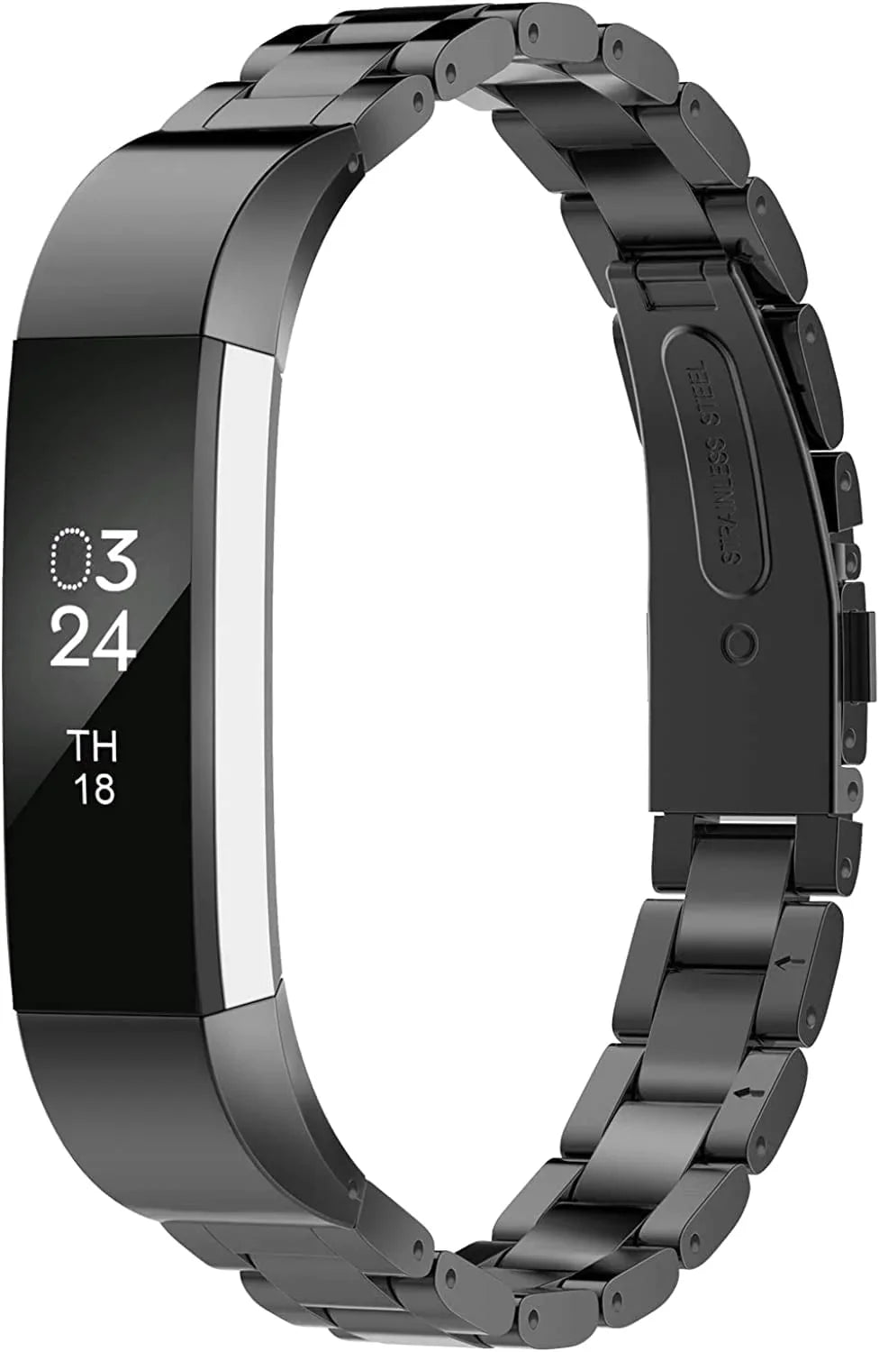 Greeninsync Compatible with Fit Bit Alta Bands Metal, Special Edition Replacement for Alta HR Stainless Steel Bands Adjustable Accessory Wristband Small Large for Alta Bracelet Women Men