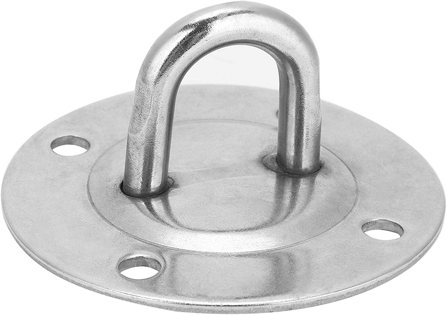 Gymnastic Rings, Suspension Trainer Easy to Install Portable Stainless Steel Silver for Yoga Studio for Gym