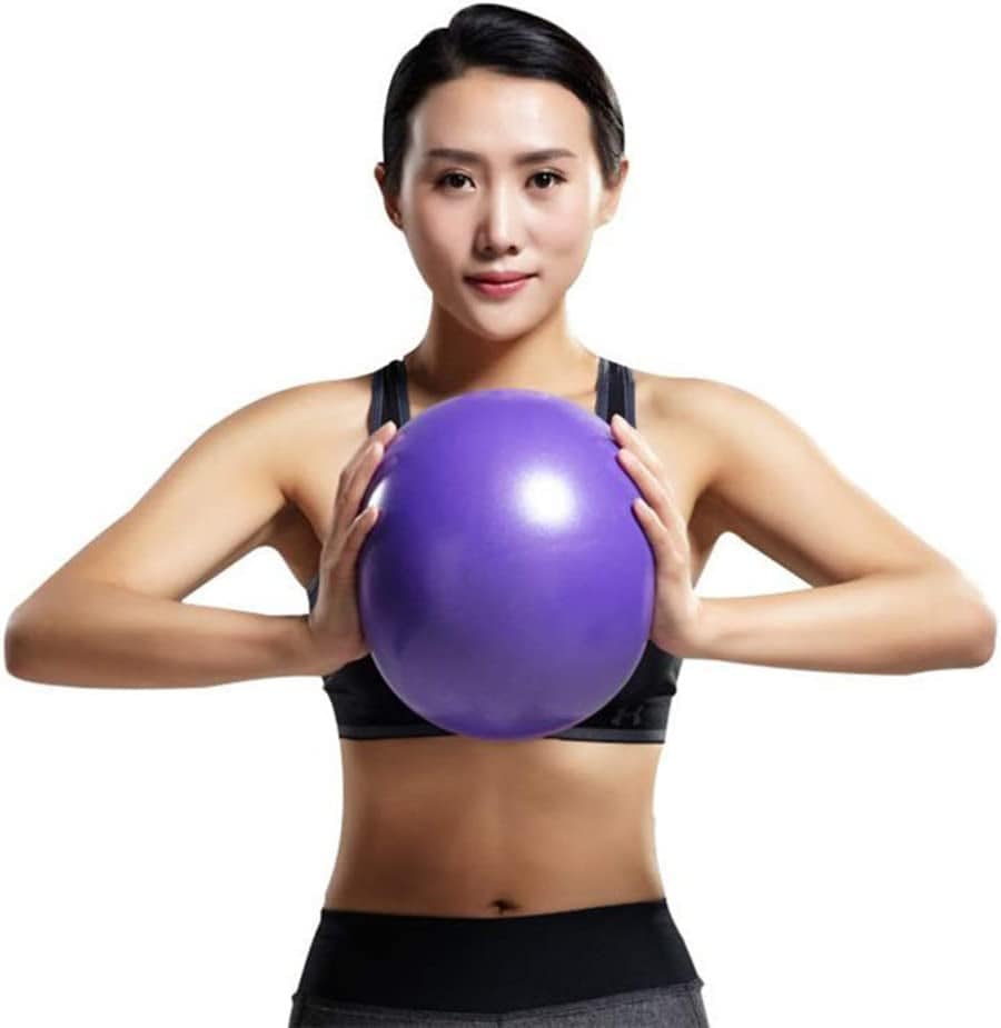 INOOMP Yoga Pilates Ball Small Exercise Ball for Abdominal Workouts and Shoulder Rehabilitation Exercises Core Strengthening At- Home Ab Workouts ( Purple 25Cm ) Goods