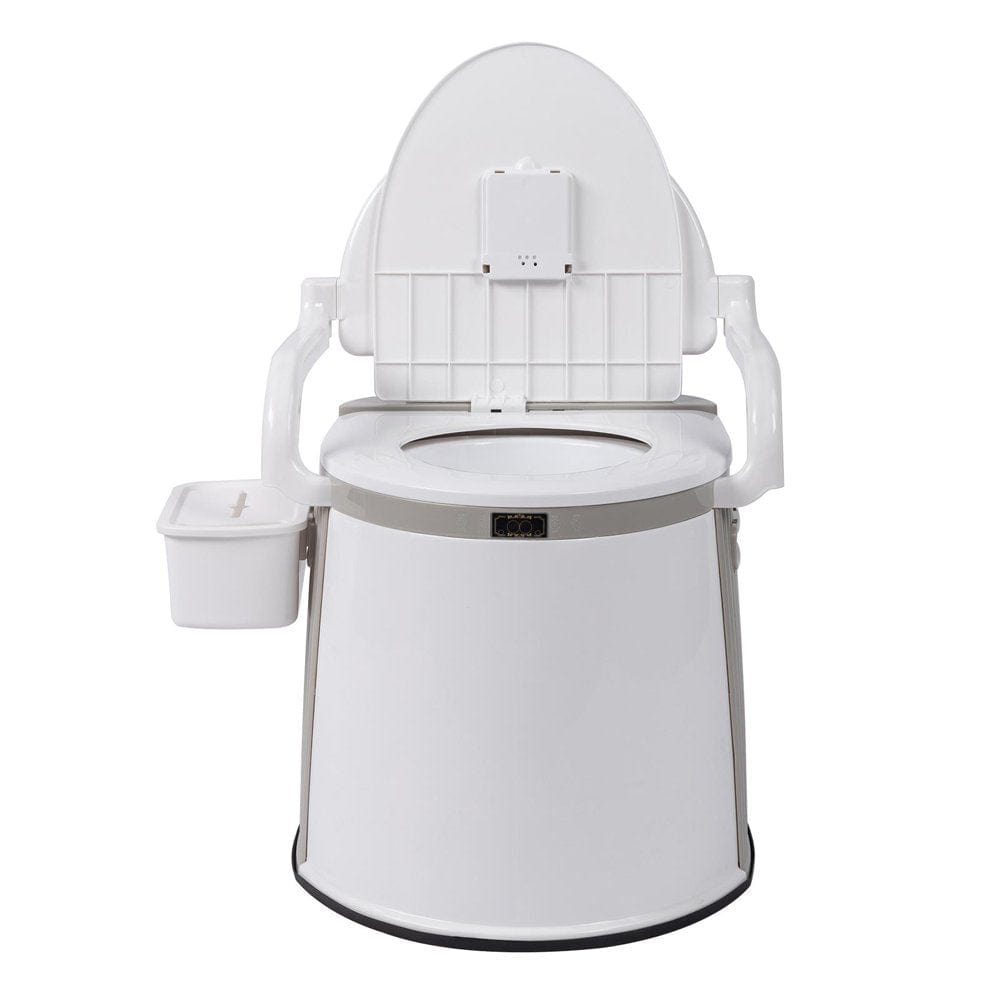 Ktaxon Portable Travel Toilet, Lightweight Indoor Outdoor Commode, White