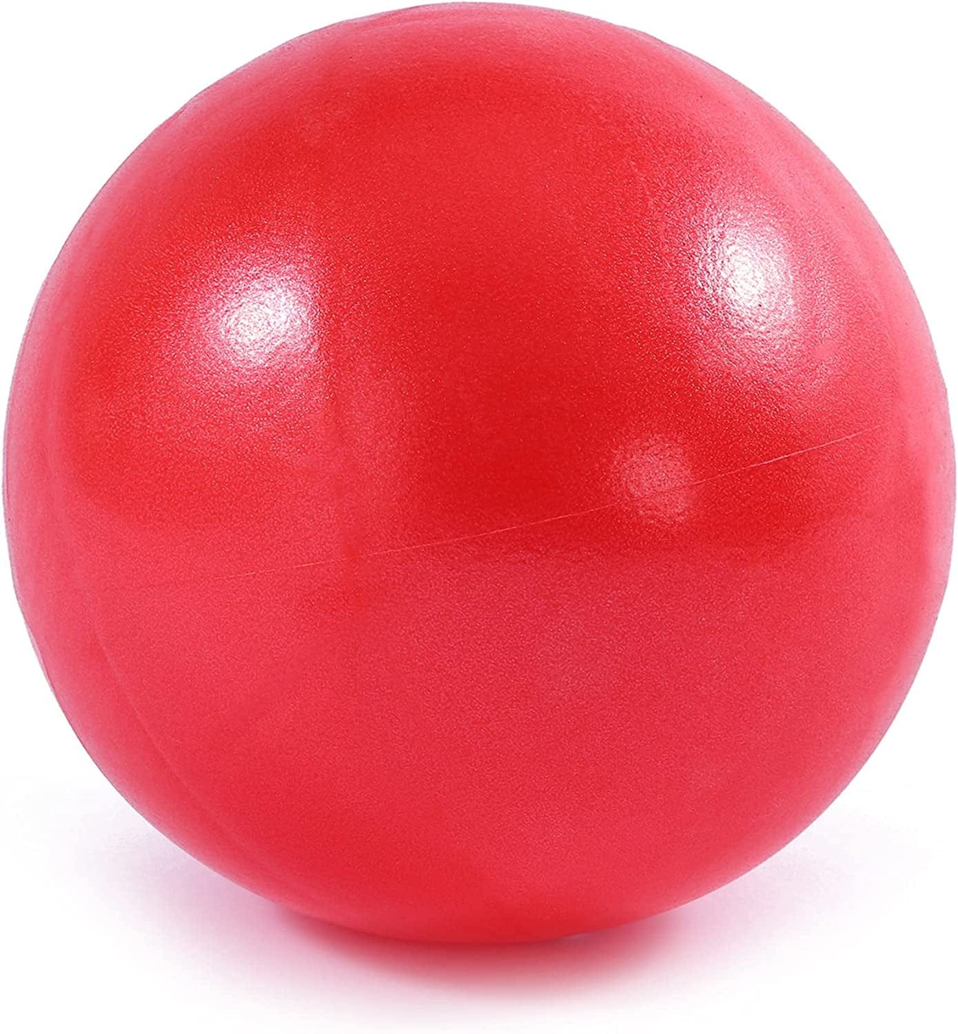 LTLCLZ 25Cm Yoga Ball Exercise Gymnastic Fitness Pilates Ball Balance Exercise Gym Fitness Yoga Ball Indoor Training Yoga Ball Core,Red