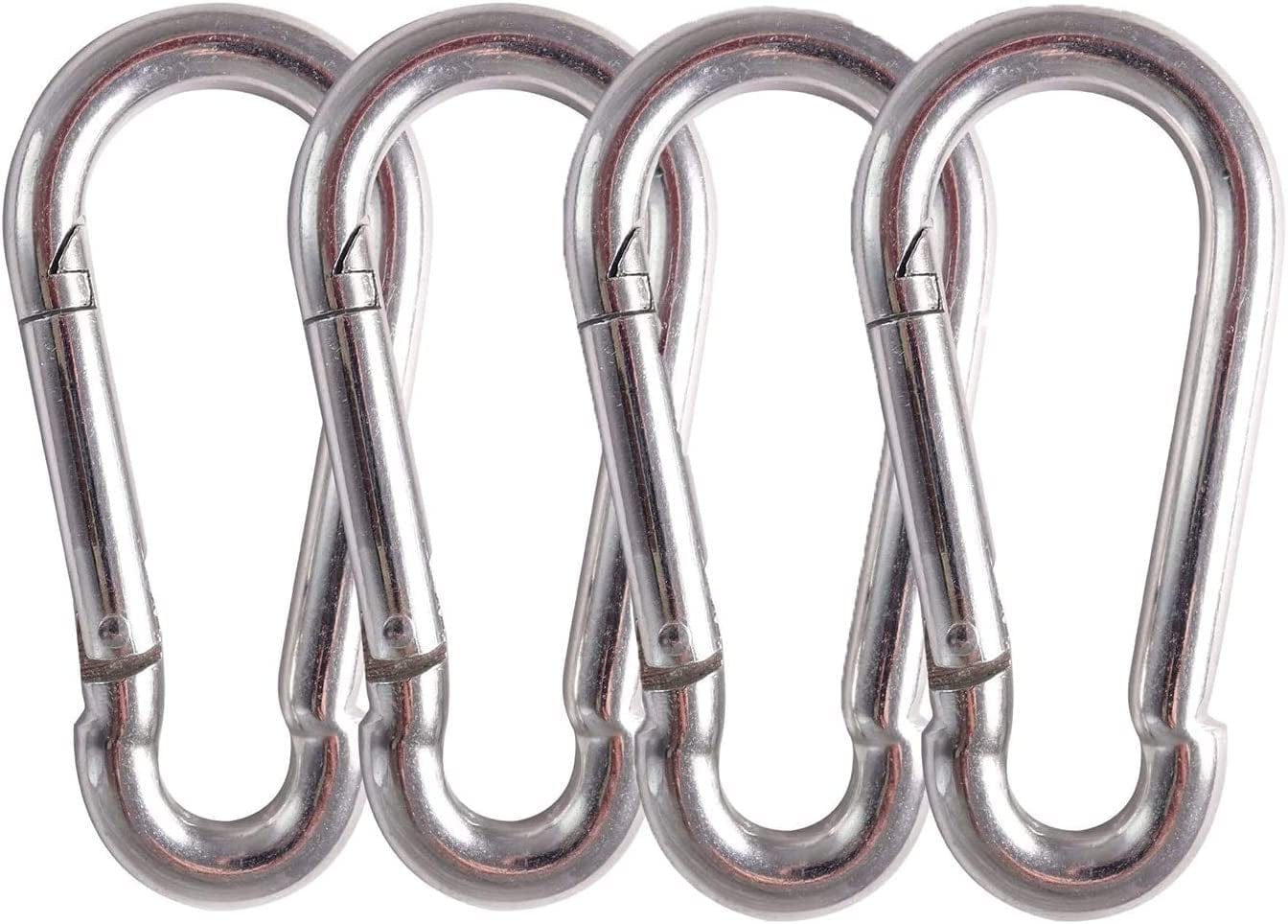 Maky Outdoors Heavy Duty Carabiners - 3.5" 660LB Weight Capacity per Clip - Strong Spring Action Snap Hook Attachment , Anti-Rust - for Hammocks, Punching Bags, Swing Chairs, Gym Equipment (2 Pieces)