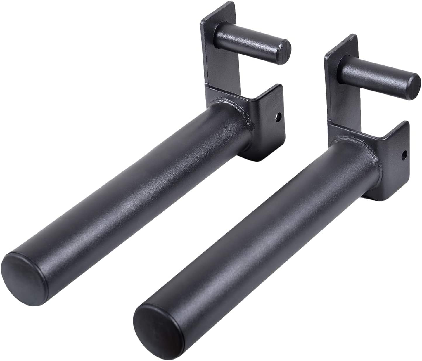 Ollieroo Weight Plates Holder Attachment, Weight Plate Storage, Power Rack Attachment, Power Rack Accessories – Designed to Fit 2" X 2" Tube Power Racks with 1" Hole, Sold in Pair