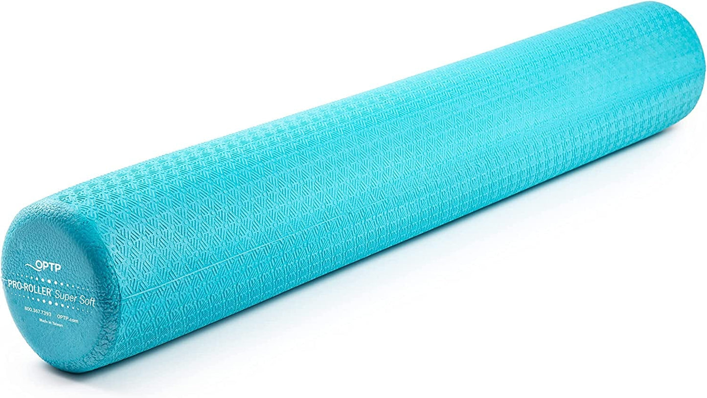 OPTP Pro-Roller Super Soft Density Foam Roller – Blue 36" X 6" – Low Density Foam Roller for Physical Therapy & Exercise