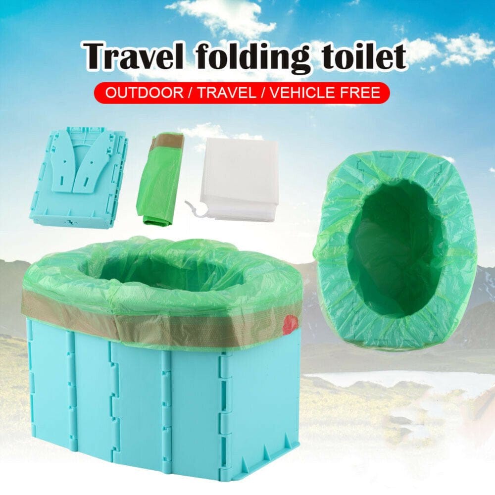 Portable Folding Toilet Travel Toilet for Kids, Car Toilet, Toilet for Camping/Boat/Hiking/Long Trips/Beach