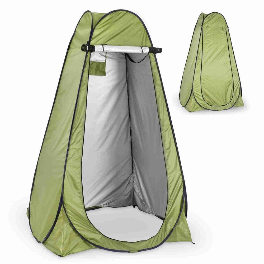 Portable Outdoor Shower Tent, Camp Toilet,Changing Room, Rain Shelter with Window for Camping and Beach Easy Set Up,Foldable with Carry Bag Lightweight and Sturdy