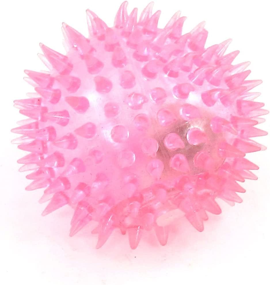 Qtqgoitem Body Gym Sport Exercise LED Flash Squeeze Squeak Massage Ball (Model: 9B1 4E7 E6E 431 De5)