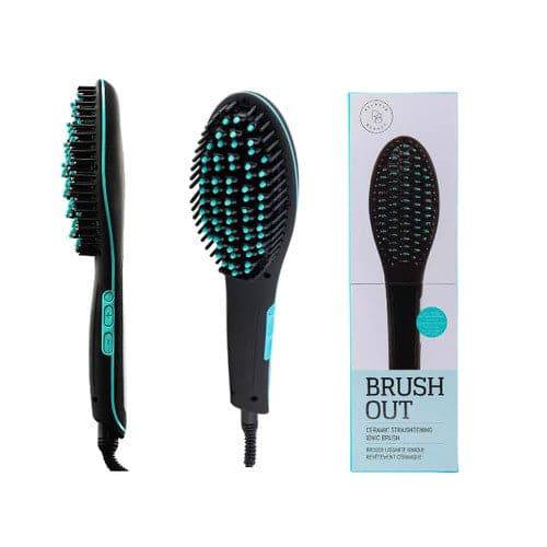 Relaxus Beauty Brush Out Ceramic Straightening Ionic Brush (Assorted Colours)