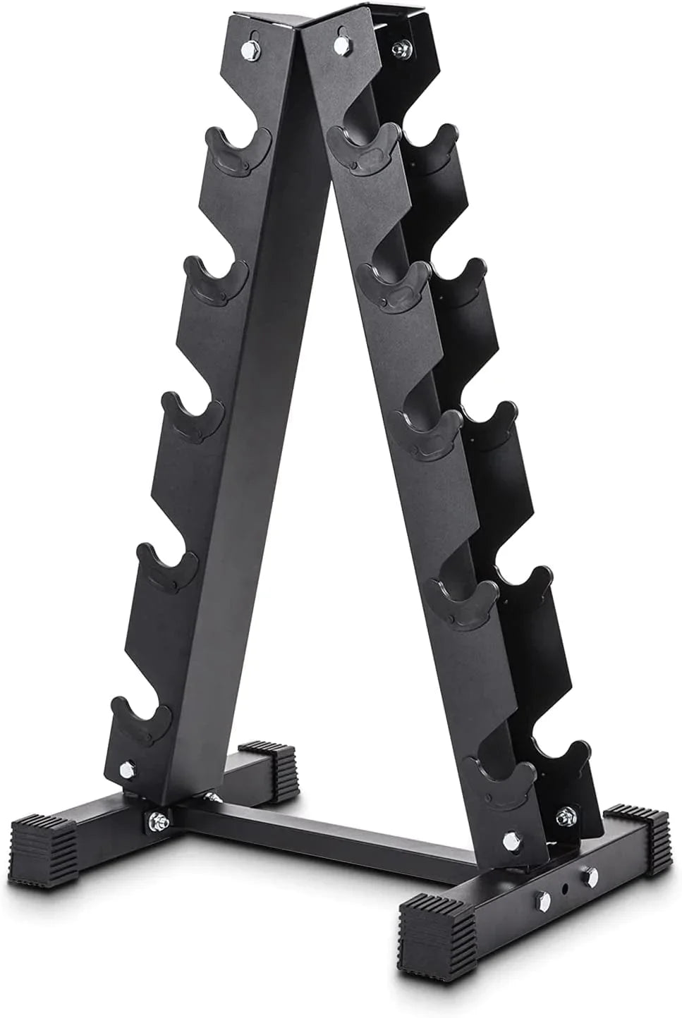 S.Y. Home & Outdoor A-Frame Dumbbell Rack Stand Only, 5 Tier Steel Weight Rack for Dumbbells Suitable for Home Gym Accessories, (300 Lbs Weight Capacity)
