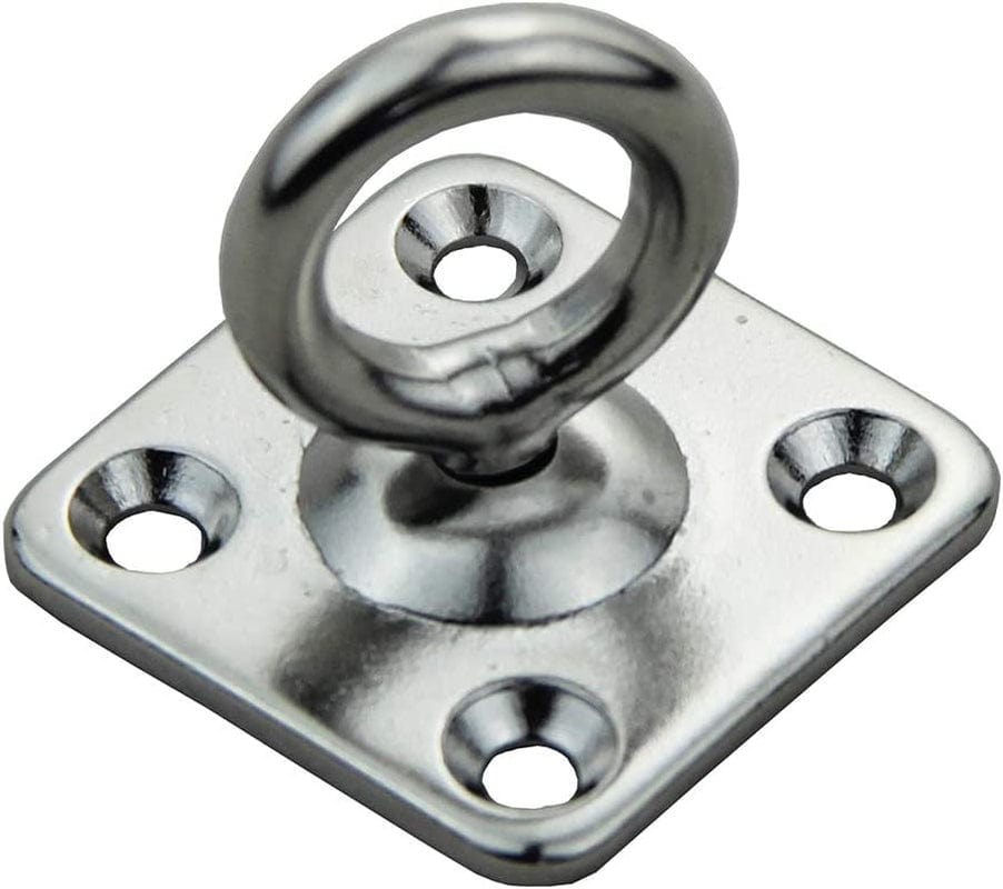 UP100 4 Pieces 5Mm/6Mm 360 Degrees Swivel Eye Pad Anchor for Trainers and Suspension Systems Marine Boat Parts