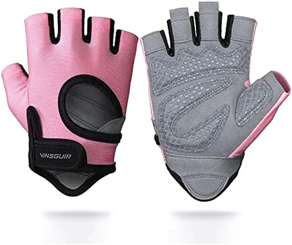 VINSGUIR Workout Gloves for Men and Women, Weight Lifting Gloves with Excellent Grip, Lightweight Gym Gloves for Weightlifting, Cycling, Exercise, Training, Pull Ups, Fitness, Climbing and Rowing
