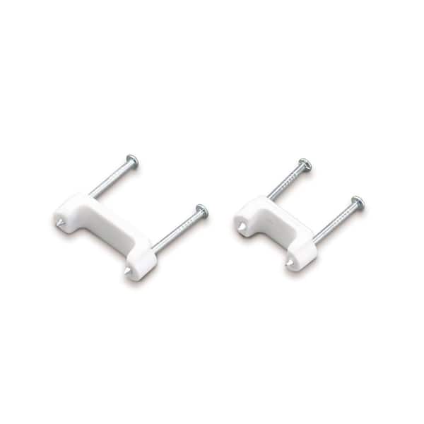 1/2" Electrical Wire Staples Plastic Corrosion Resistant,100-Pack