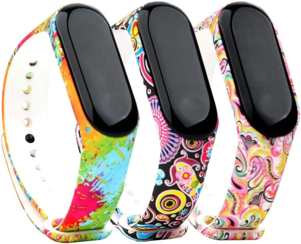 Ybludiy Mi Band 4 Strap,Soft Bands for Xiaomi Mi Band 4 Strap/Xiaomi Mi Band 3 Strap,Colorful Wristbands Replacement Accessories Straps Bracelets for Mi Band 4 Strap