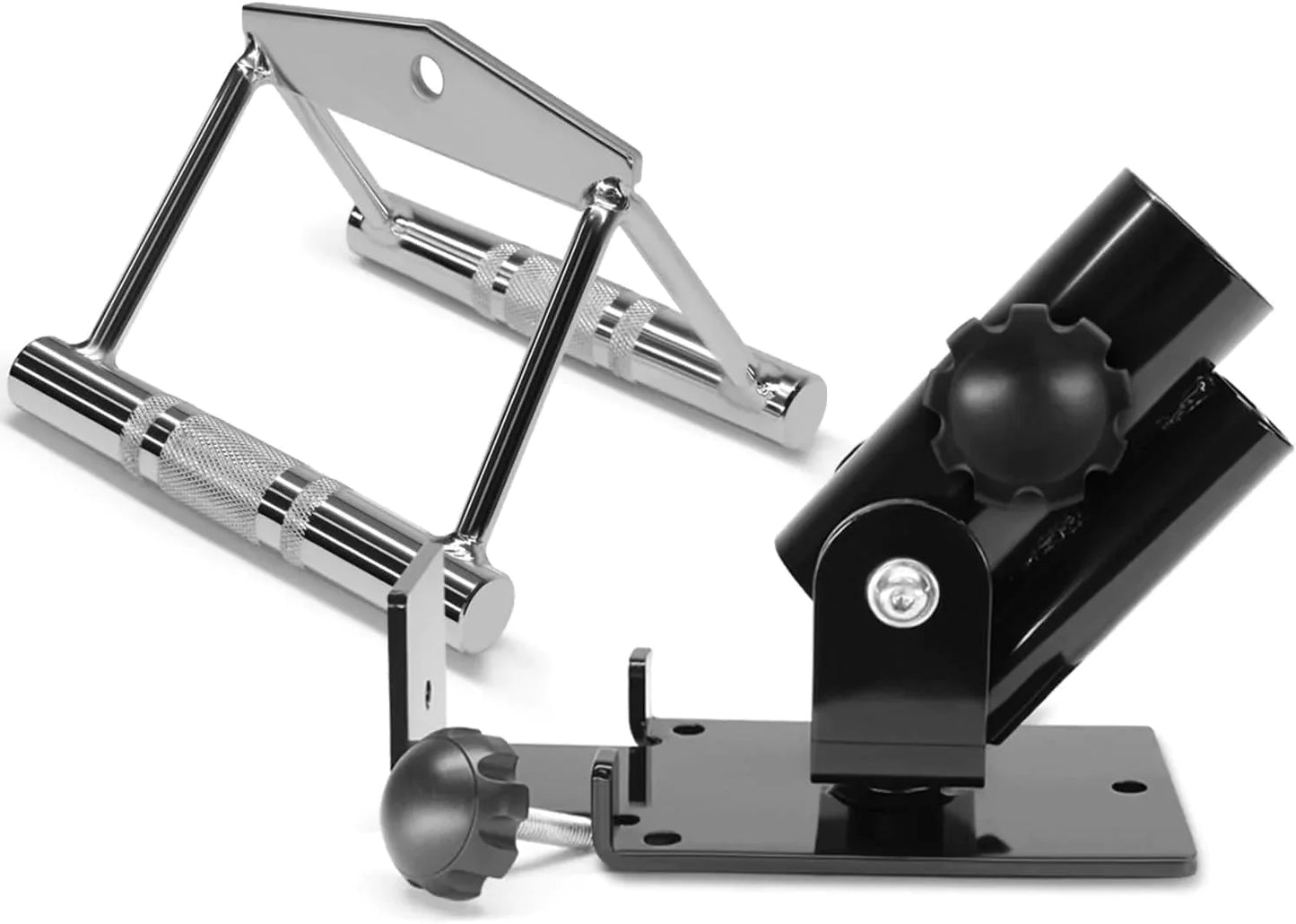 Yes4All Deluxe T-Bar Row Platform – Full 360° Swivel & Easy to Install – Fits 1” Standard and 2” Olympic Bars