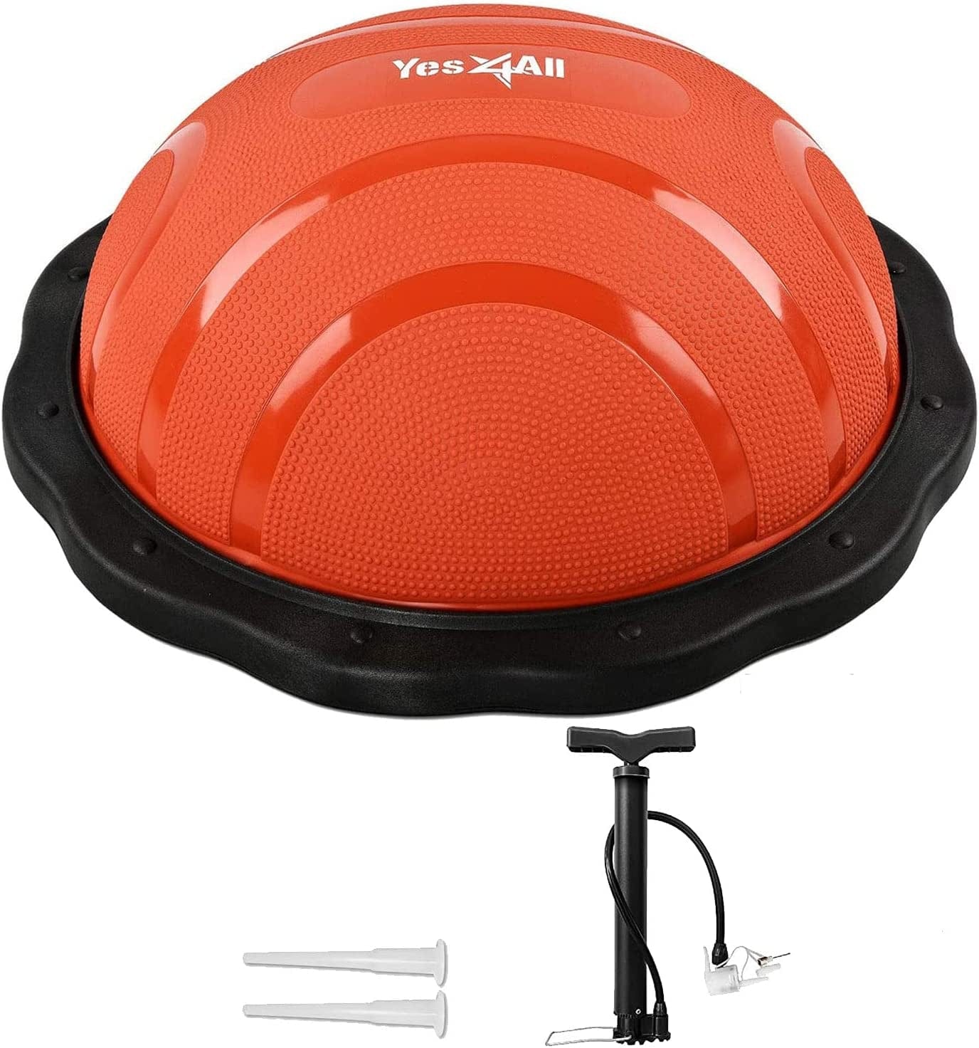 Yes4All Premium Half Peanut Balance Ball Trainer, Half Ball Balance Trainer for Full Body Workout, Balance Trainer Stability Half Ball for Core Training, Push-Up, Abs Workout