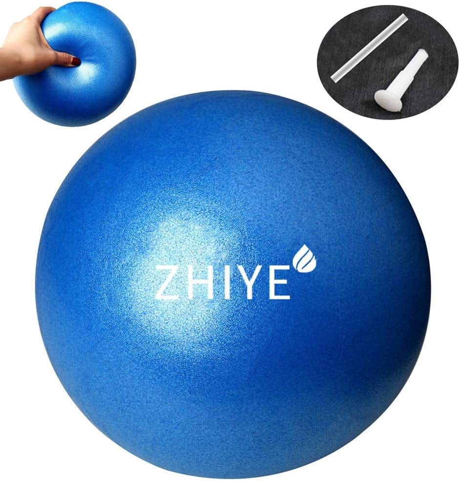 Zhiye Mini Pilates Ball Yoga Small Exercise Ball Core Fitness Bender, Yoga, Stability, Barre, Training Physical Therapy Anti-Slip Swiss Ball Gym Home