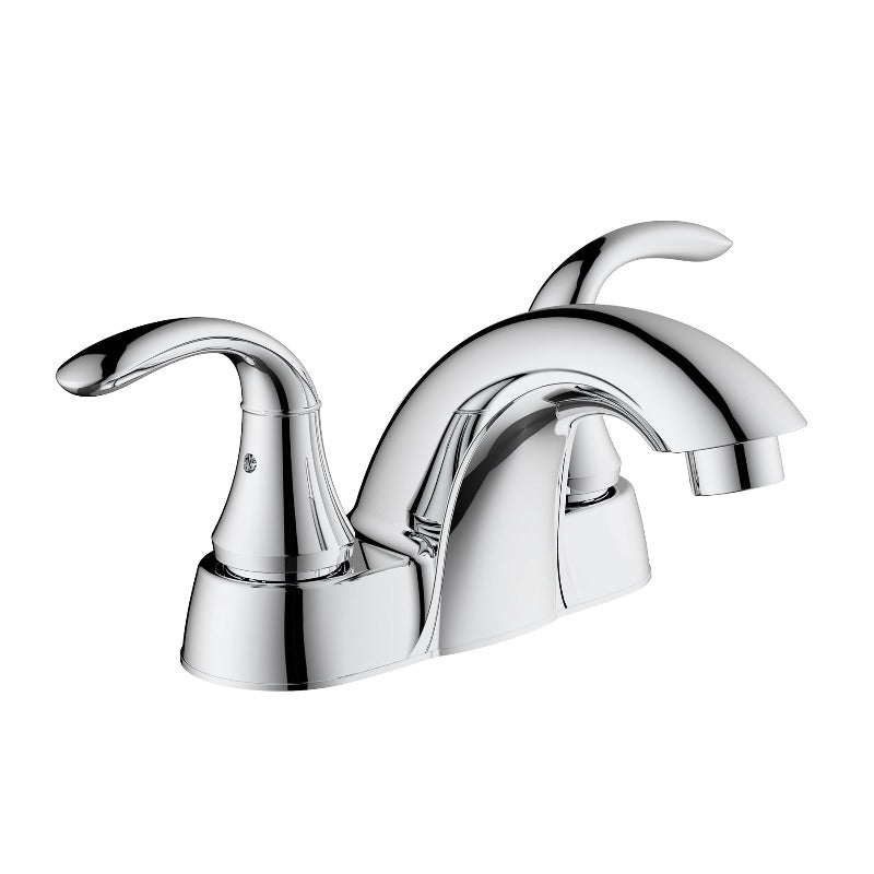 2 Handle Centerset 4 Inch Bathroom Faucet With Or Without Pop-up Drain
