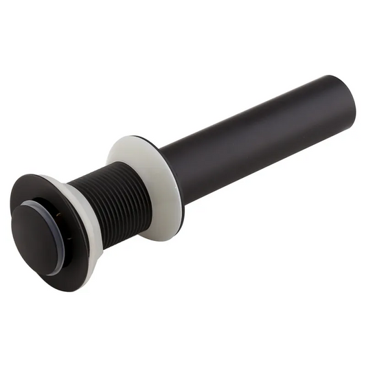 Antique Black Vessel Sink Pop-Up Drain without Overflow Solid Brass