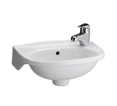 Tina Wall-Mounted Bathroom Sink in White - $60